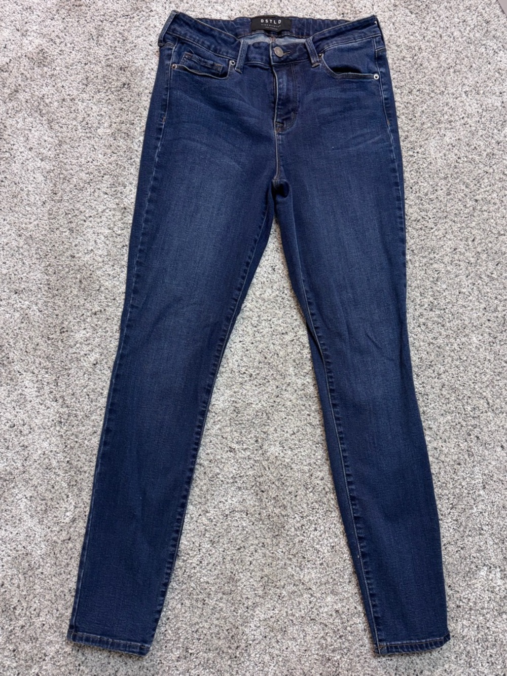 DSTLD high-waisted blue denim jeans Dark Wash 29x30
